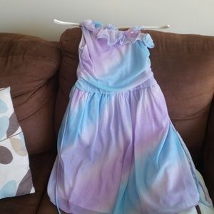 Purple and blue dress